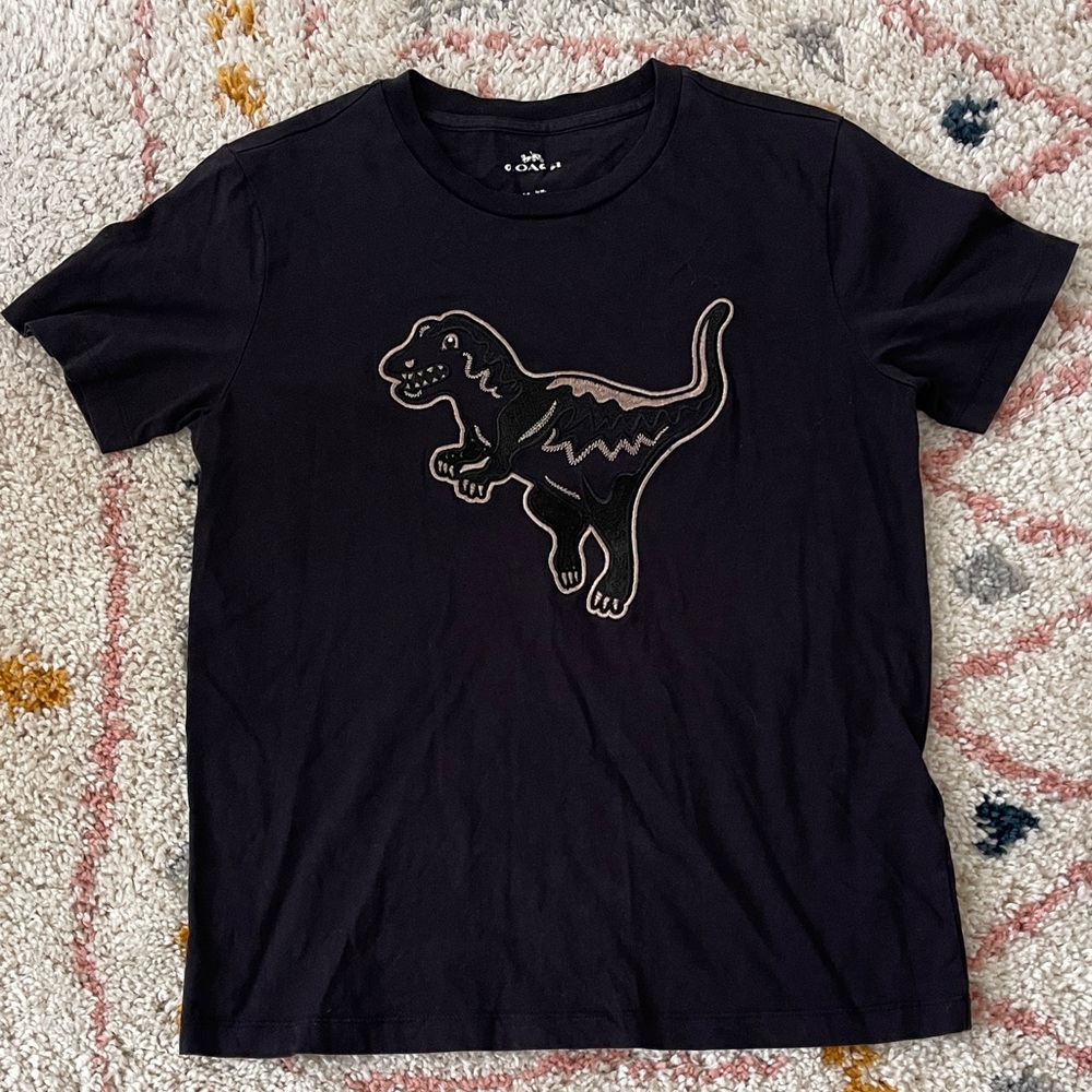 COACH Rexy Patch Black T-Shirt